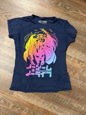 No Game No Life Anime Loot Crate Exclusive Adult Large Shirt Navy